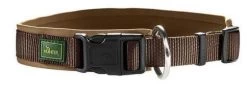 Hunter Neopren Vario Plus Nylon Dog Collar For Brown And Caramel Colored