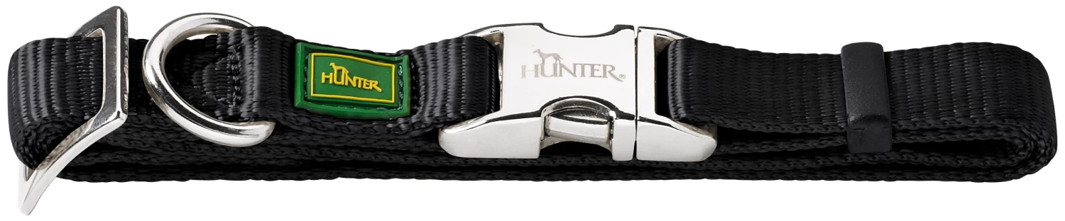 Hunter Vario Basic Alu Strong Dog Collar In Black Color 3 Hunter Vario Basic Alu Strong Dog Collar In Black Color