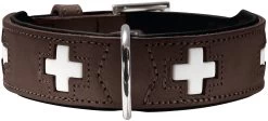 Hunter Swiss Dog Collar For Brown And Black Dogs