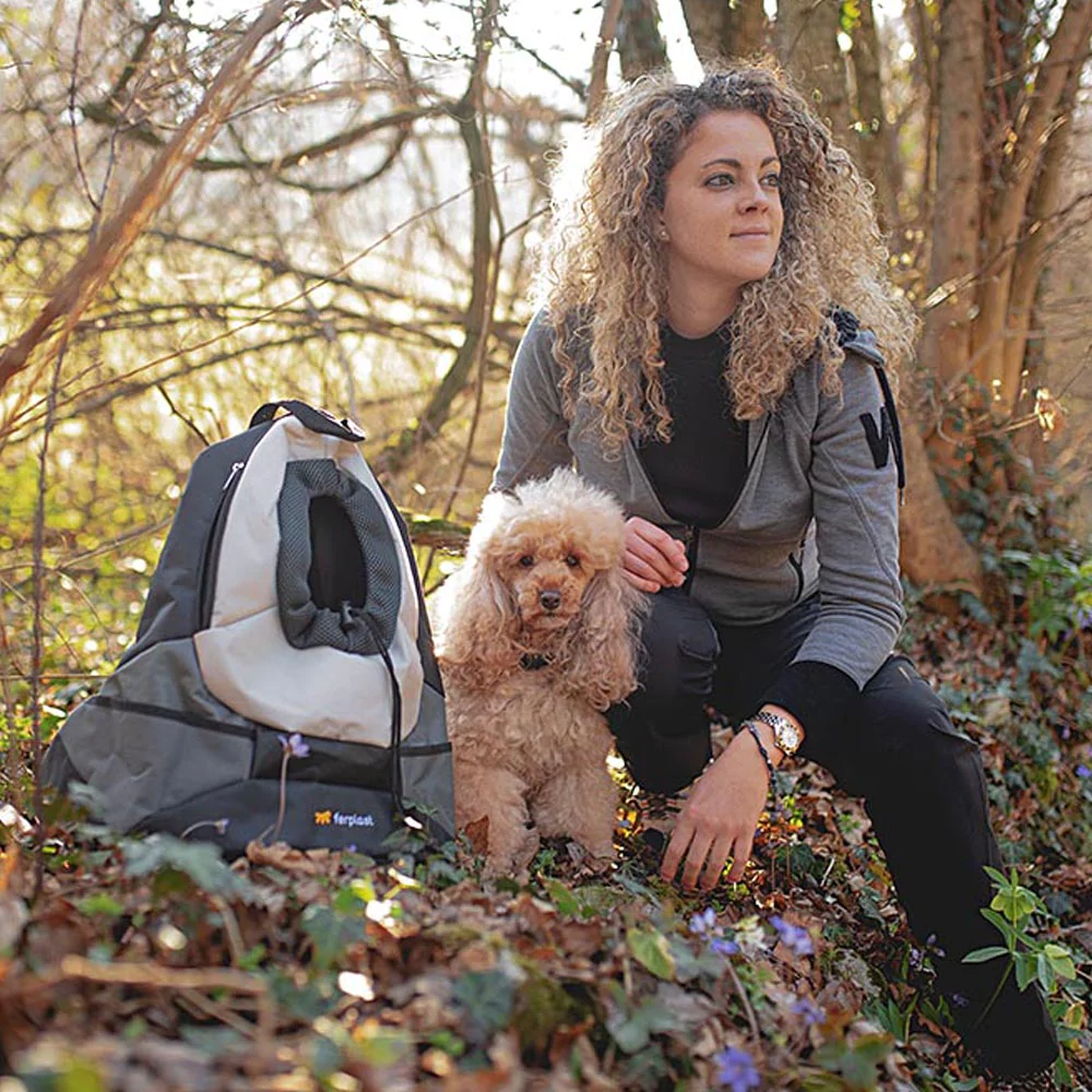 Ferplast Kangoo Cat Dog Backpack Small Grey 10 Ferplast Kangoo Cat Dog Backpack Small Grey - Image 8