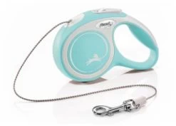 Flexi New Comfort Leash Light Blue/White Lanyard