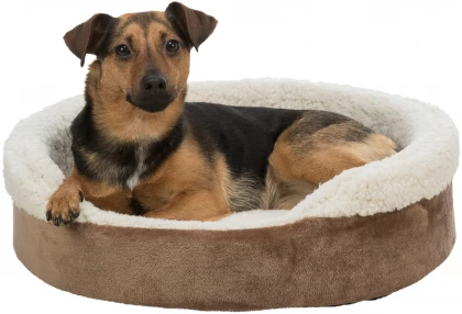 Trixie Beige And Brown Oval Cosma Oval Dog Bed 5 Trixie Beige And Brown Oval Cosma Oval Dog Bed - Image 3