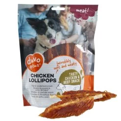 Duvo Plus Chicken And Beef Skin Lollipops For Dogs