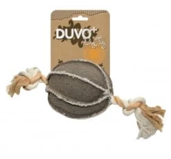 Duvo Plus Canvas Dog Toy Ball With Cord