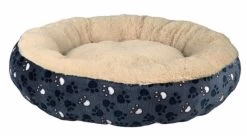 Trixie Tammy Round Bed Blue And Beige