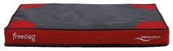 Freedog Rectangular Memory Foam Flat Rectangular Bed Red