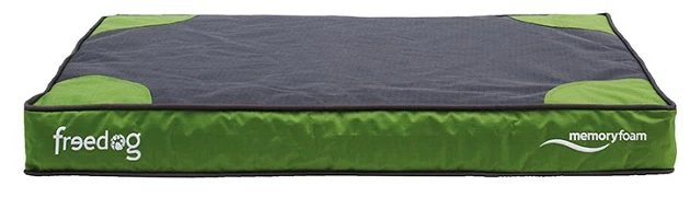 Freedog Memory Foam Flat Bed Green For Pets