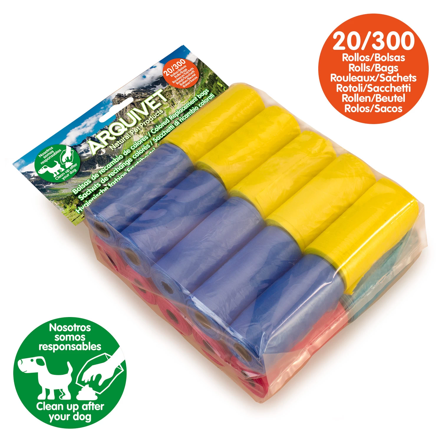 Arquivet Colored Dog Droppings Replacement Bags 3 Arquivet Colored Dog Droppings Replacement Bags