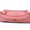 Gloria Pets Pink Rectangular Monforte Bed For Dogs