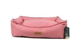 Gloria Pets Pink Rectangular Monforte Bed For Dogs