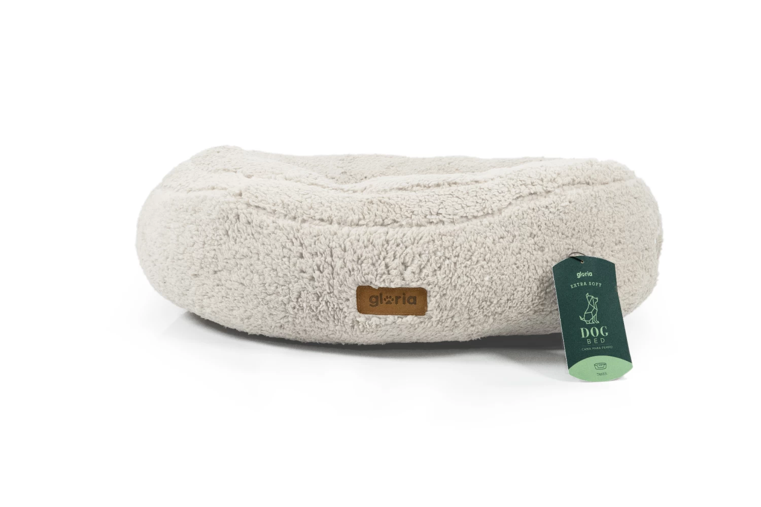 Gloria Pets Tarifa Round White Bed For Dogs