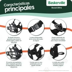 The Company Of Animals Baskerville Ultra Muzzle -Dog Supplies Sale Store ESP Baskerville UltraMuzzle KeyFeatures 1000x1000px 62cfbafc50abb