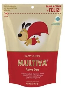 VetNova Multiva Active Dog 45 Chews -Dog Supplies Sale Store MP 002 636ce12aab9f8