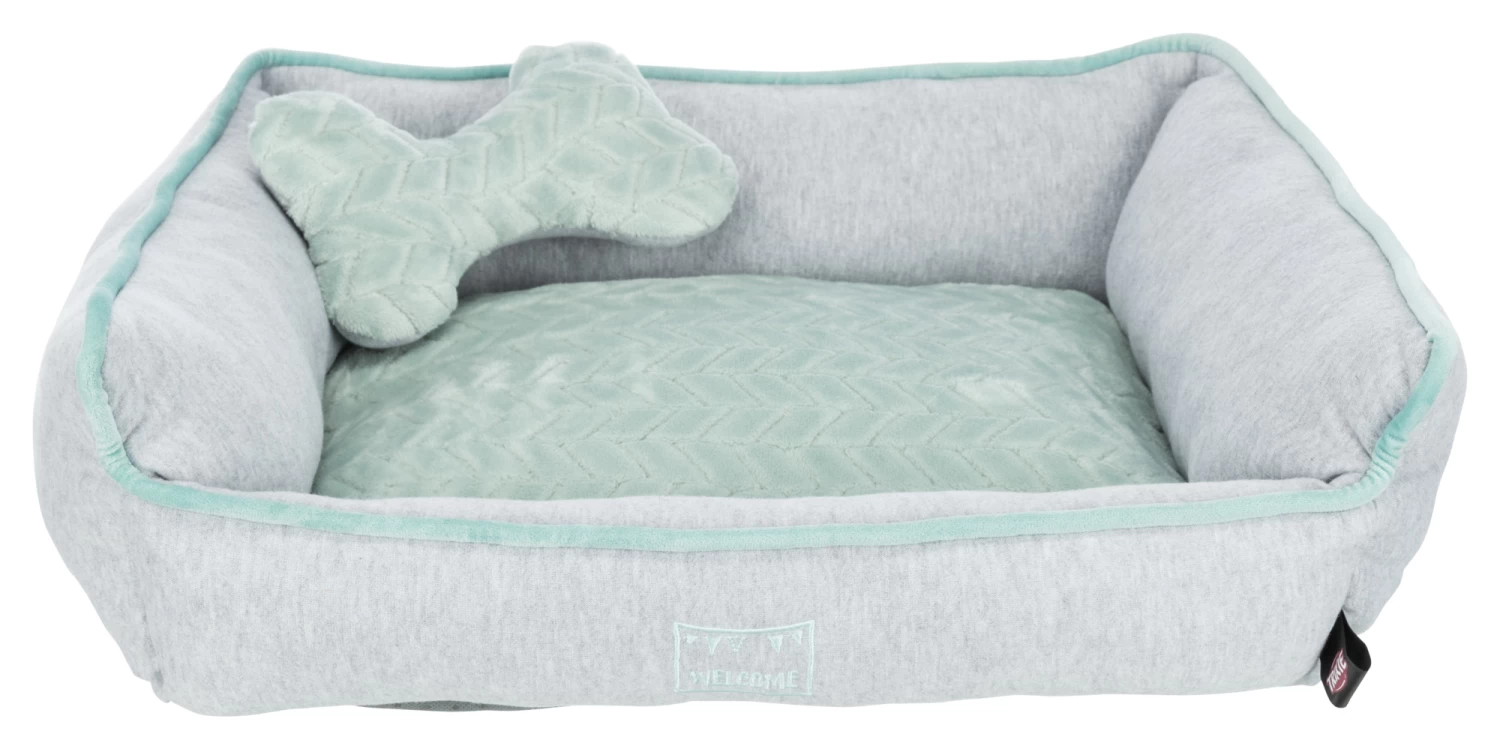 Trixie Junior Square Bed Gray And Mint Green