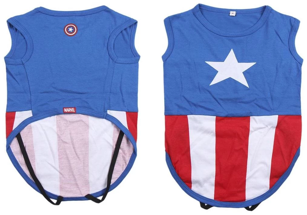 For Fan Pets Dog T-Shirt Avengers Captain America 3 For Fan Pets Dog T-Shirt Avengers Captain America