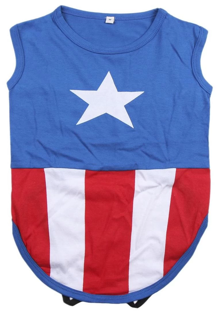 For Fan Pets Dog T-Shirt Avengers Captain America 4 For Fan Pets Dog T-Shirt Avengers Captain America - Image 2