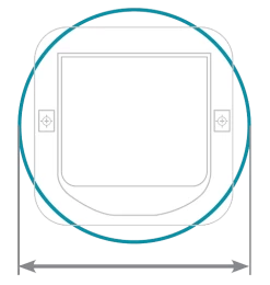 Sure Petcare SureFlap Pet Door White -Dog Supplies Sale Store cat flap glass mounting dimensions 62b98e1ce9c35