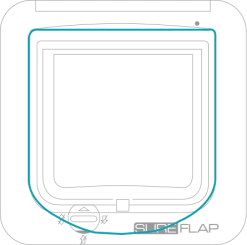 Sure Petcare SureFlap Pet Door White -Dog Supplies Sale Store catflap hole 62b98e1b6ac8b