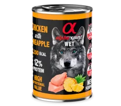 Pack 6 Alpha Spirit Chicken With Pineapple Wet Dog Food