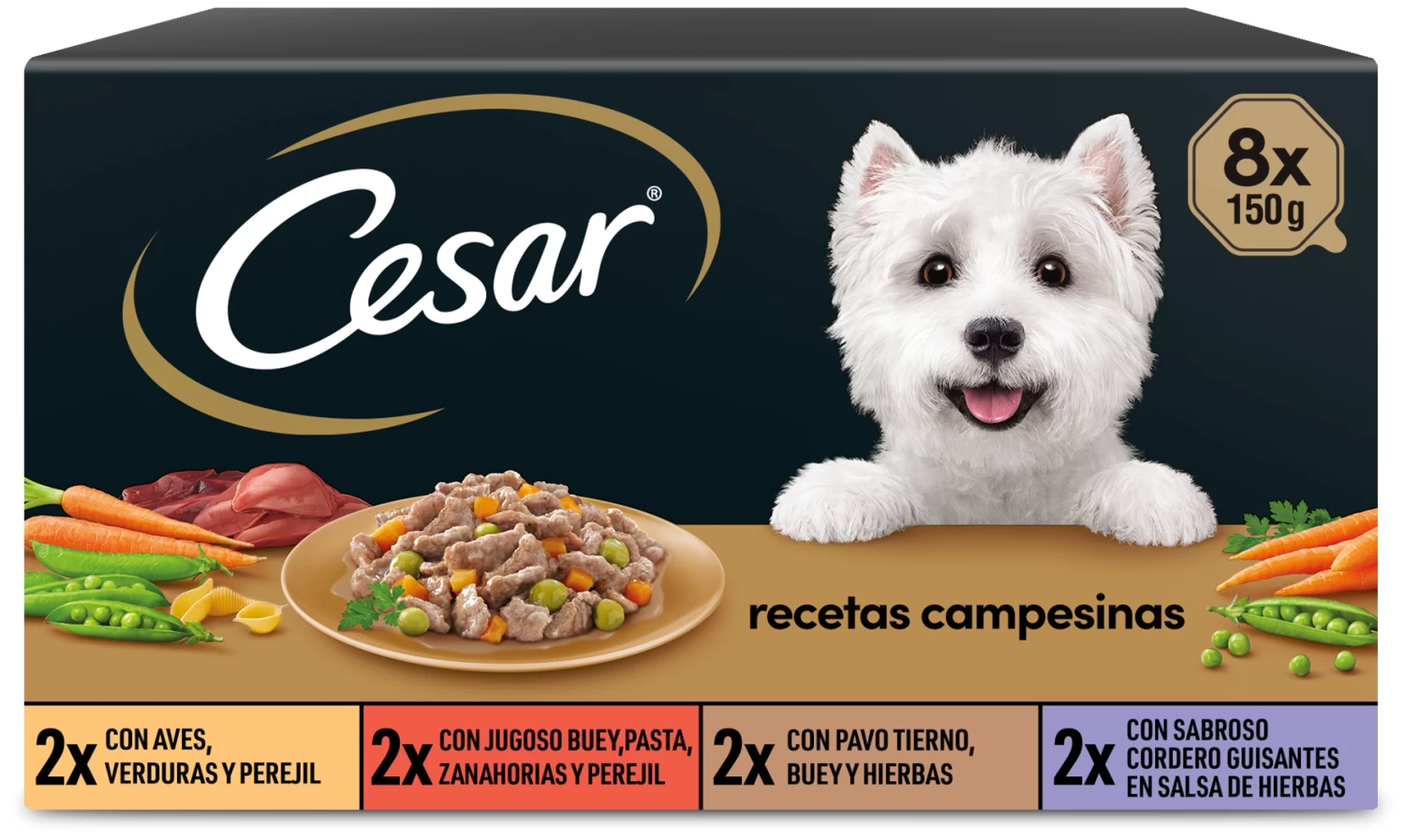 Cesar Wet Food For Dogs Multipack Country Recipes In Sauce 3 Cesar Wet Food For Dogs Multipack Country Recipes In Sauce