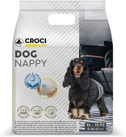 Nayeco Sanitary Pads Nappy Throwaway Dog Size L -Dog Supplies Sale Store dog nappy 10 unidades 6283be3a66b85