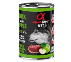 Pack 6 Alpha Spirit Duck With Green Apple Wet Dog Food