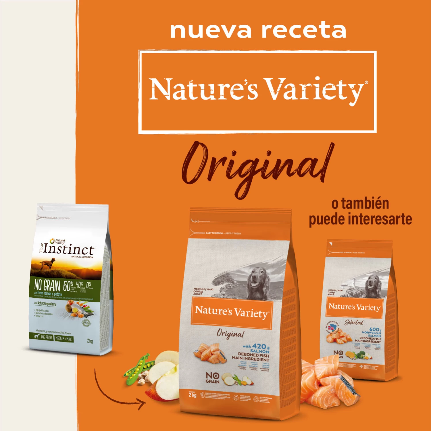 Nature's Variety Pienso Original Grain Free De Salmón Para Perros Adultos Medium 5 Nature's Variety Pienso Original Grain Free De Salmón Para Perros Adultos Medium - Image 3