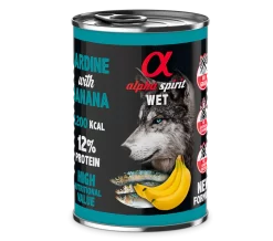 Pack 6 Alpha Spirit Sardine With Banana Wet Dog Food