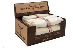 Gloria Pets Snackys Rawhide Chewy Fur Roll
